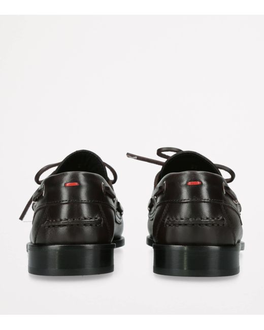 Aeyde Black Leather Harris Flats