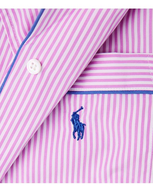 Polo Ralph Lauren Pink Cotton Stripe Pyjama Set
