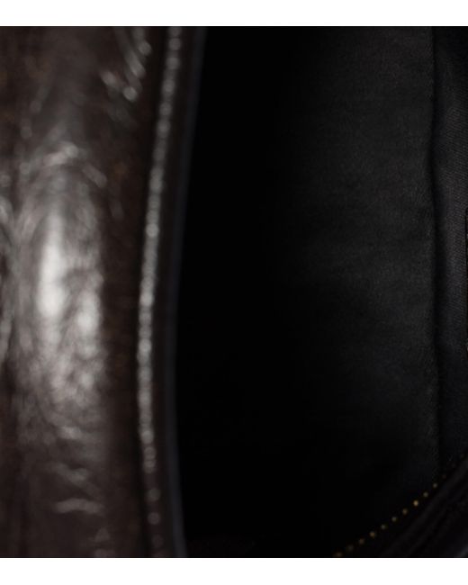 Miu Miu Black Mini Leather Wander Top-Handle Bag