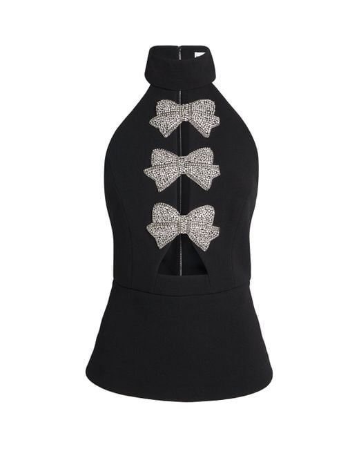 Rebecca Vallance Black Cady Embellished Lita Top