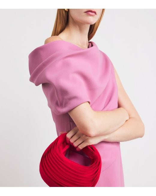 Roksanda Pink Maite Cape Midi Dress