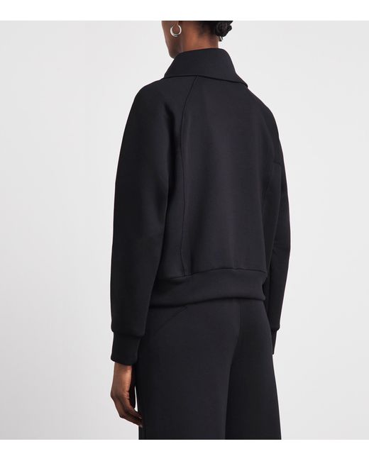 Spanx Black Airessentials Half-Zip Sweater