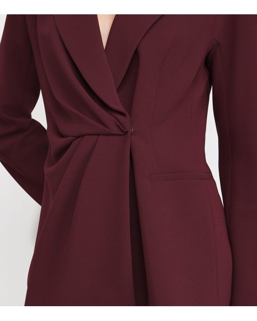 Max Mara Purple Draped Blazer