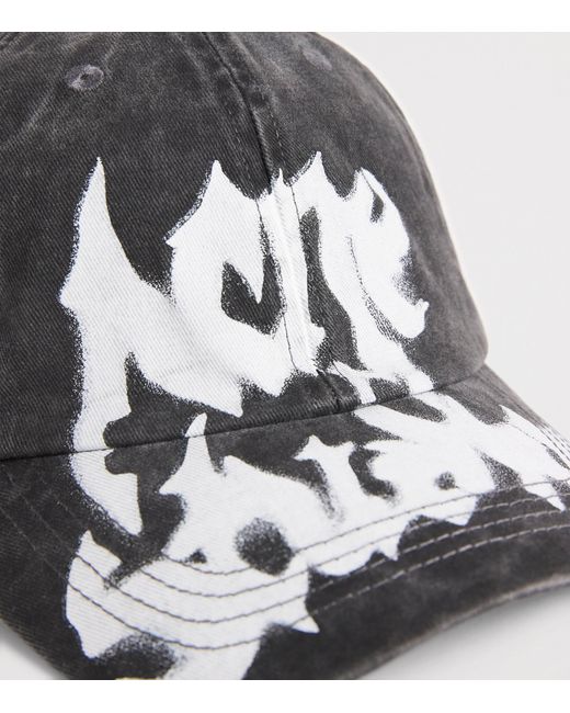 Acne Gray Graffiti Logo Baseball Cap