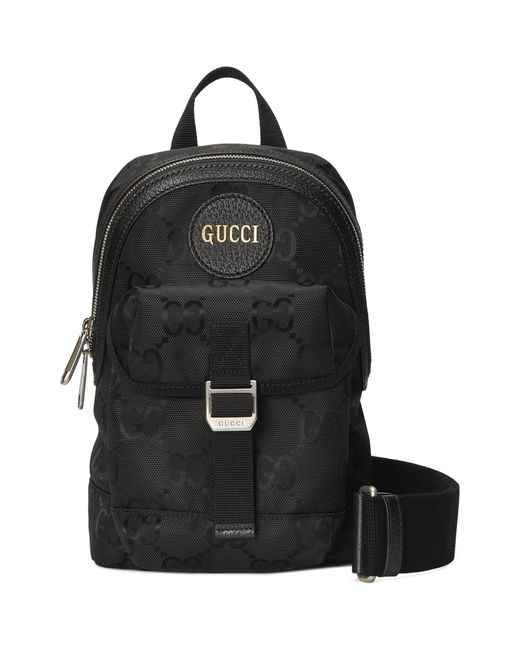 Gucci Black Off The Grid Sling Backpack for men