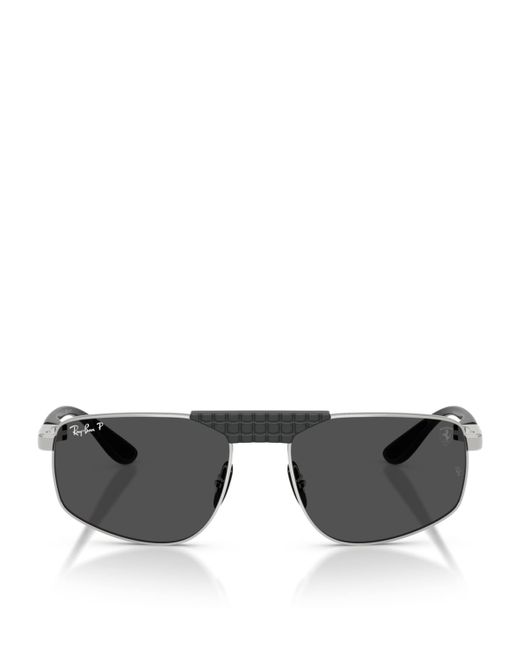 Ray-Ban Black X Scuderia Ferrari Rb3776M Irregular Sunglasses
