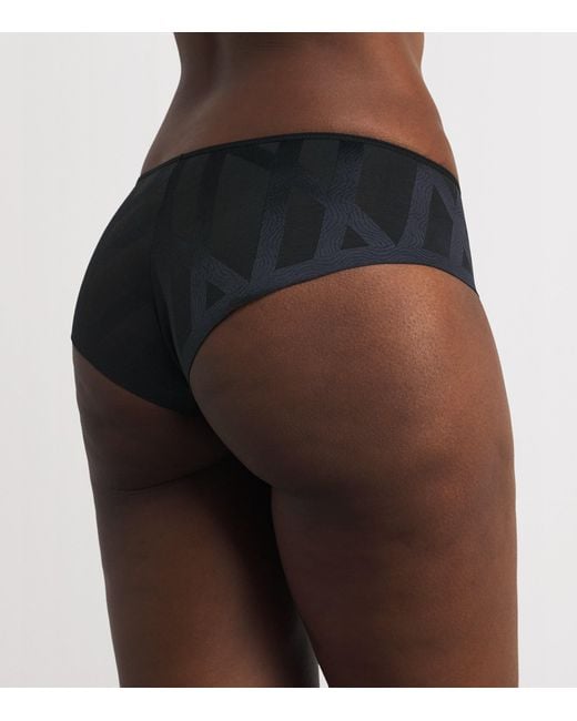 Chantelle Black Shorty Glaze Briefs