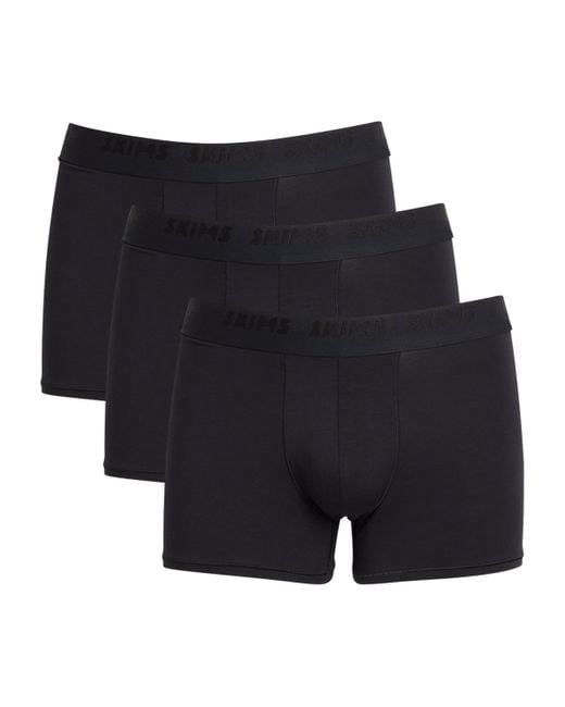 Skims Black Stretch Boxer Briefs for men