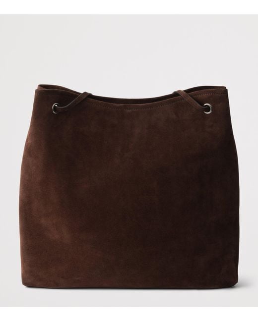 Prada Black Large Suede Route Shoulder Bag