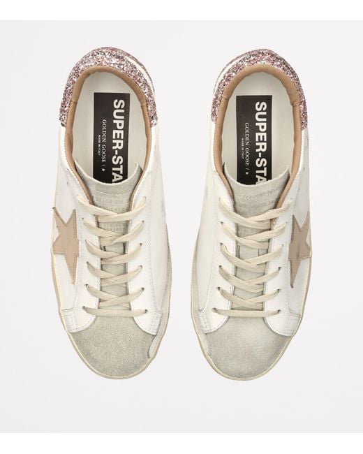 Golden Goose Deluxe Brand White Leather Super-Star Sneakers
