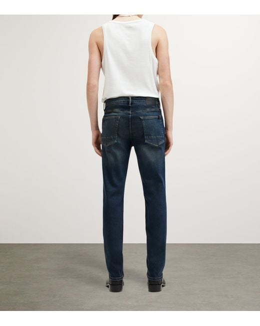 AllSaints Blue Sid Slim Jeans for men