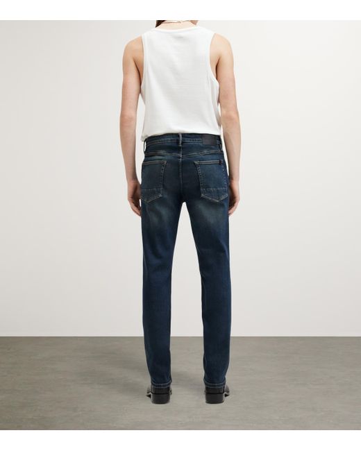 AllSaints Blue Sid Slim Jeans for men