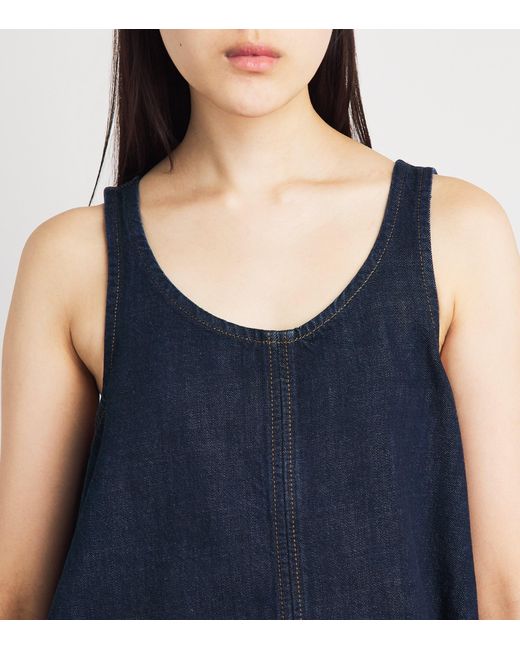 FRAME Blue The Skipper Denim Mini Dress