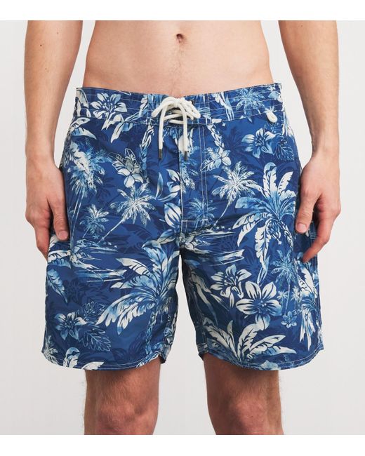 Polo Ralph Lauren Blue Palm Island Swim Shorts for men