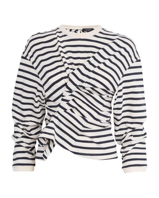 A.W.A.K.E. MODE White Organic Cotton Twisted T-Shirt