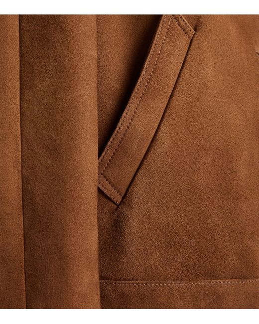 Prada Brown Lambskin Suede Jacket