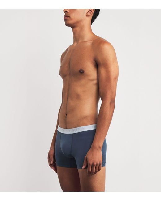 Hanro Blue Stretch-Cotton Essentials Trunks for men