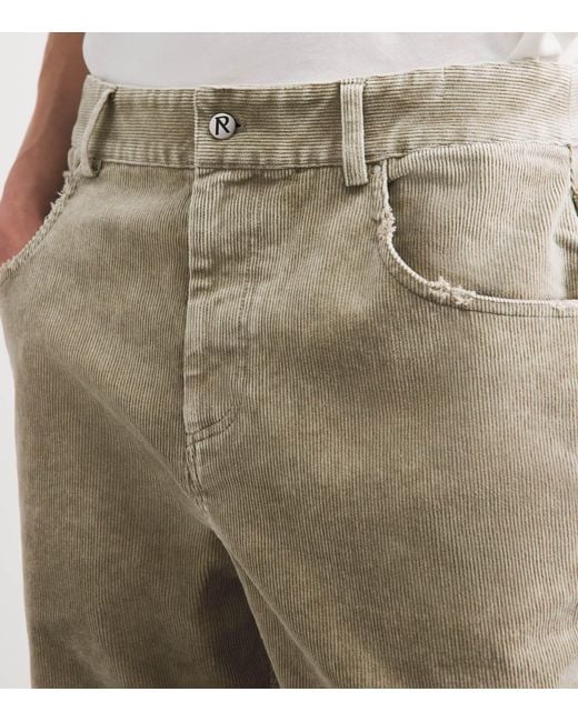 Represent Natural Corduroy Straight Trousers for men