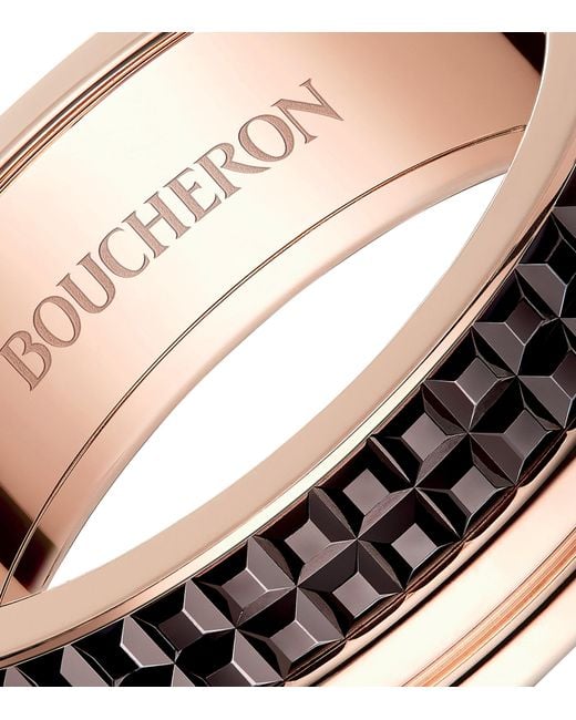 Boucheron Pink Large Rose Quatre Classique Wedding Ring