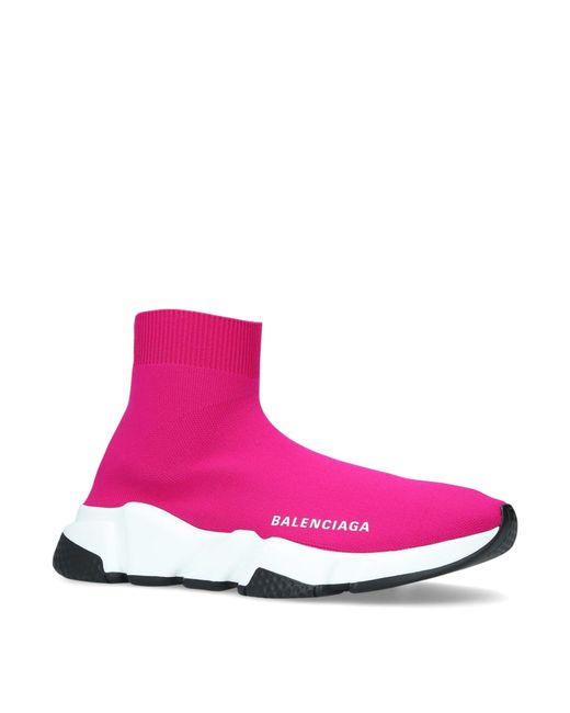 Balenciaga Speed Sock Sneaker in Fuschia Rose (Pink) - Save 33% - Lyst