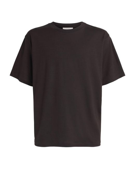 Studio Nicholson Black Wool Henley T-Shirt for men