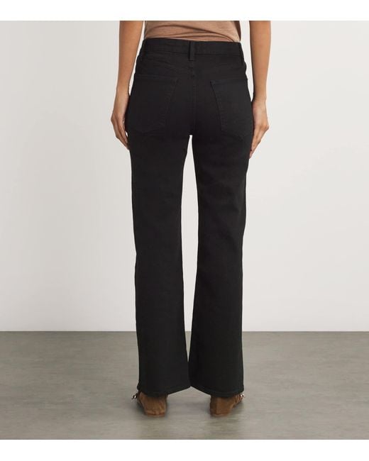 FRAME Black The Pixie Arrow Bootcut Jeans