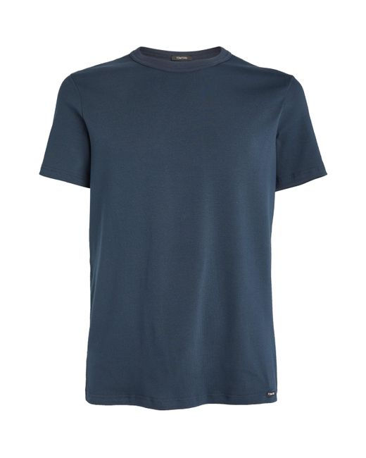 Tom Ford Blue Crew-Neck T-Shirt for men