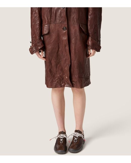 Miu Miu Brown Technical Fabric & Suede Bubble Sneakers