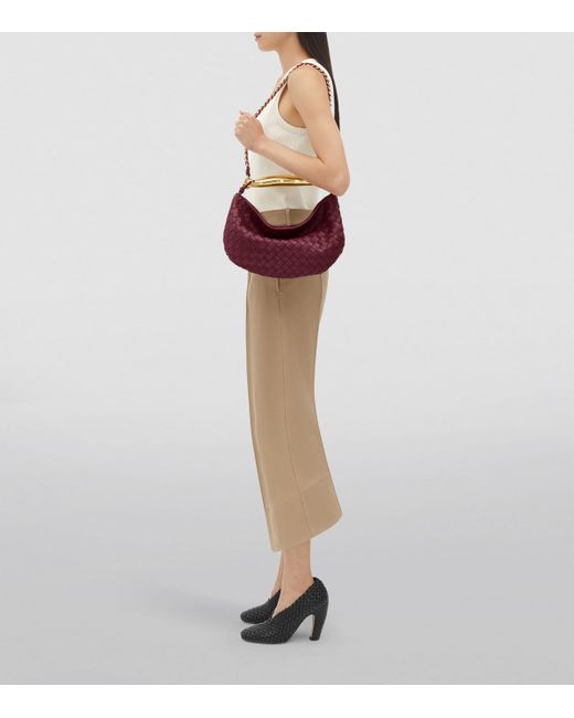 Bottega Veneta Purple Small Leather Sardine Chain Top-Handle Bag