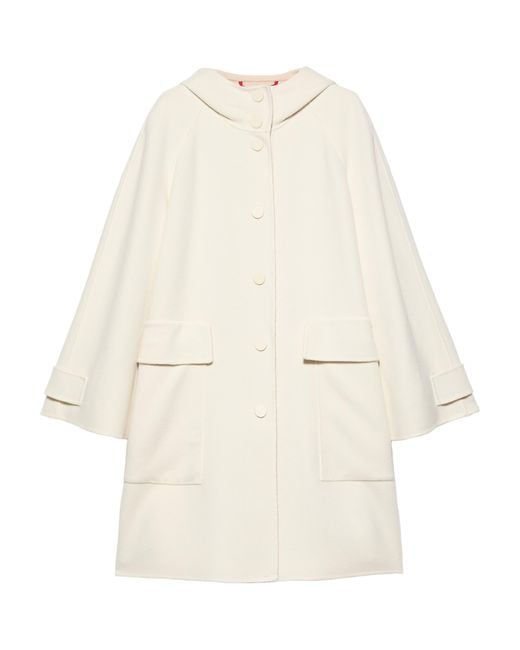 MAX&Co. Natural Wool Hooded Coat