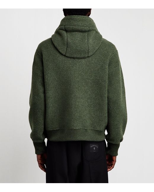 Canada Goose Green Wool-Blend Fleece Chilliwack Bomber Jacket for men
