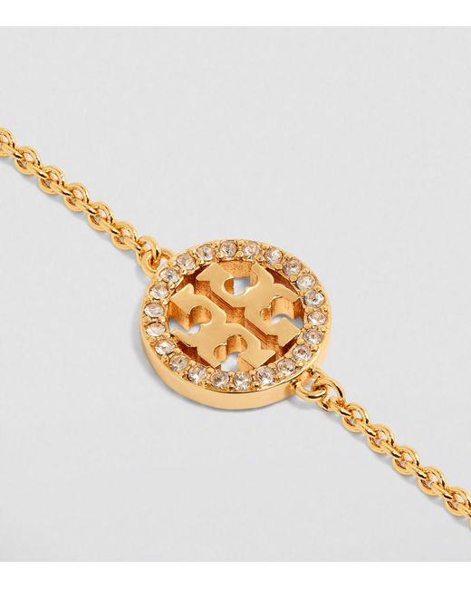 Tory Burch Metallic Embellished Miller Chain Bracelet