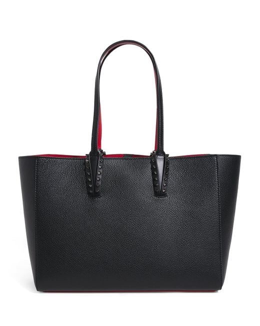 Christian Louboutin Black Cabata Small Calfskin Tote Bag