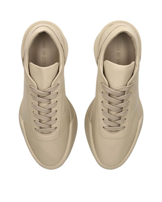 Fear Of God Natural Nubuck Leather Aerobic Sneakers for men