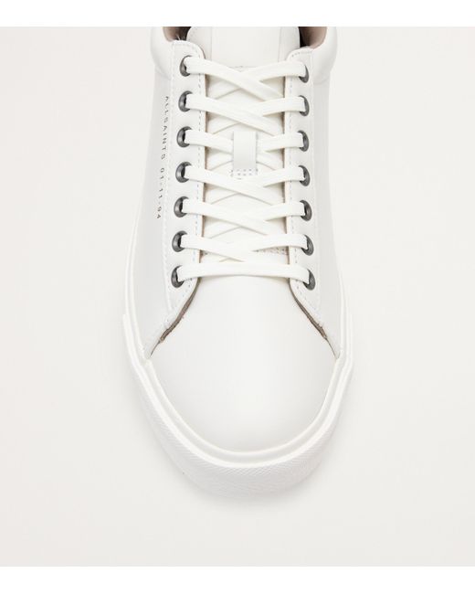 AllSaints White Leather Brody Sneakers for men