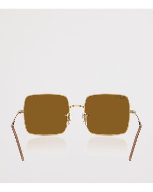 Ray-Ban Brown Rbr0104S Square 1971 Reverse Sunglasses