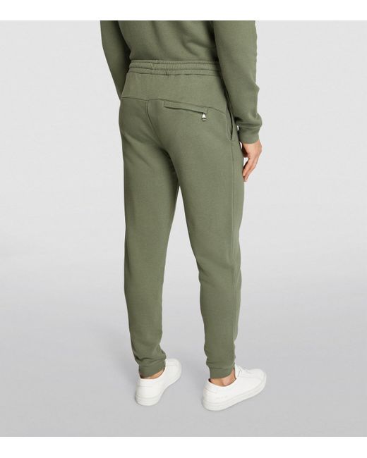 Derek Rose Green Cotton-Blend Quinn Sweatpants for men