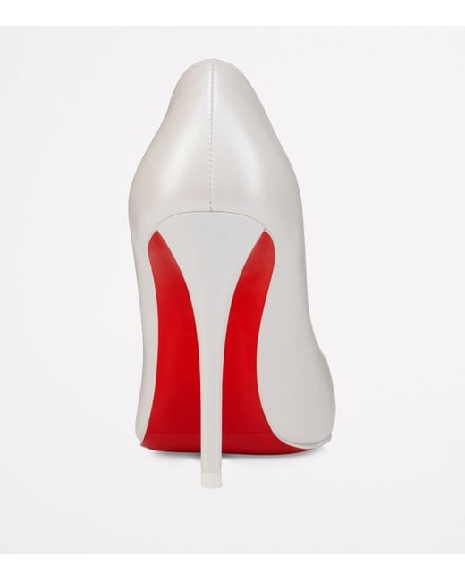 Christian Louboutin White Miss Z Nappa Leather Pumps 100