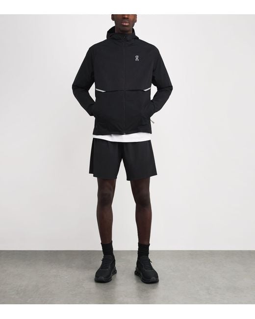On Shoes Black 7" Performance Shorts for men