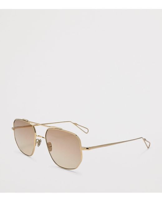Ahlem Natural X Addy Campbell Aviator Sunglasses for men