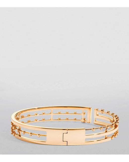 Marli New York Metallic Small And Diamond Avenues Bangle