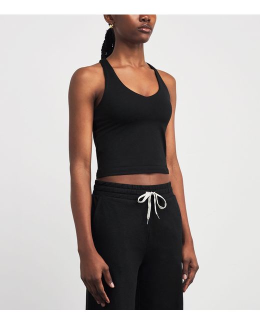 vuori Black Halo Performance 2.0 Crop Top for men