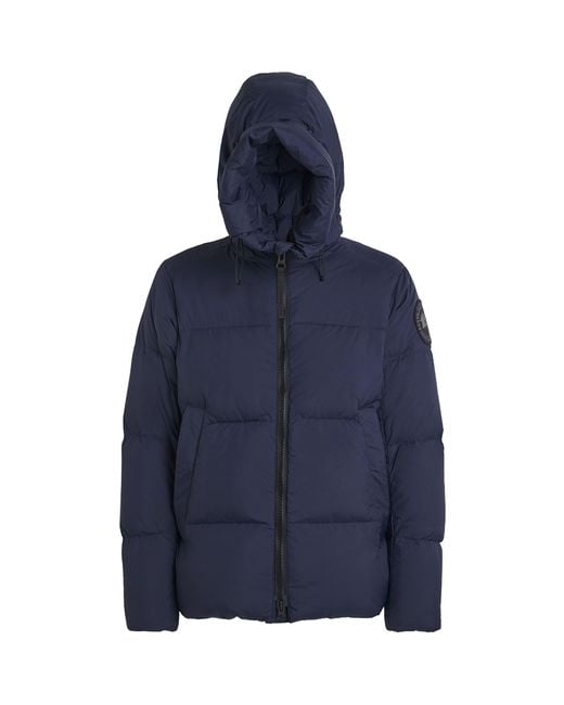 Canada Goose Blue Down Enduraluxe Packable Crofton Puffer Jacket for men