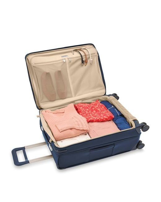 Briggs & Riley Blue Baseline Medium Expandable Spinner Suitcase