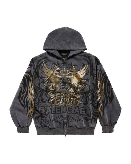 Balenciaga Multicolor Tacky Zip-Up Hoodie Regular Fit for men