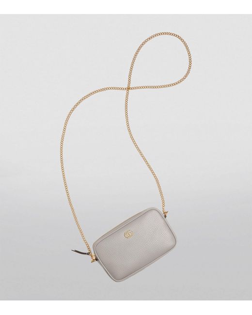 Gucci Gray Mini Marmont Shoulder Bag