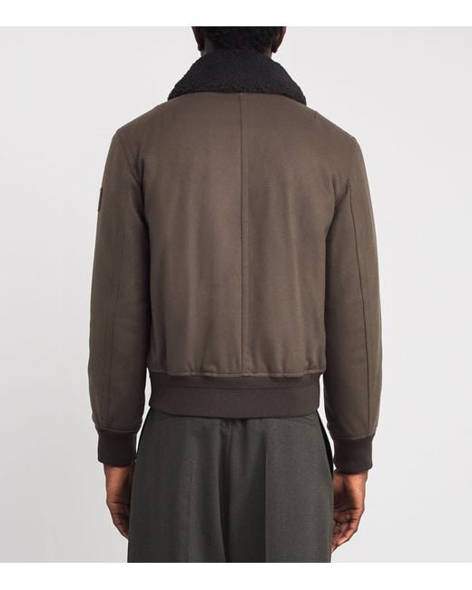 Belstaff Brown Wool-Blend Welder Jacket for men