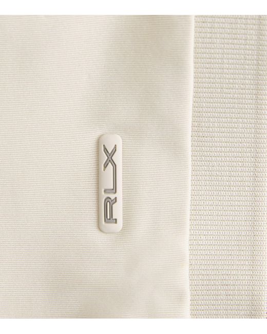 Ralph Lauren White Airflow Polo Shirt for men