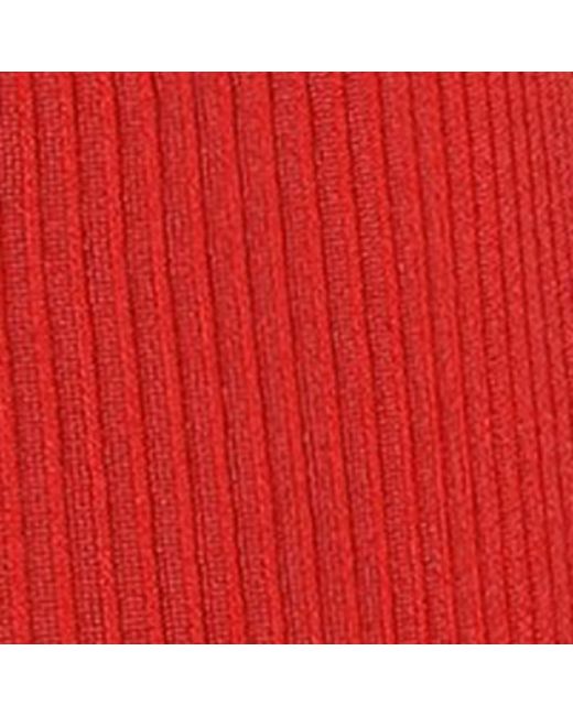 Dolce & Gabbana Red Corset-Stitch Top