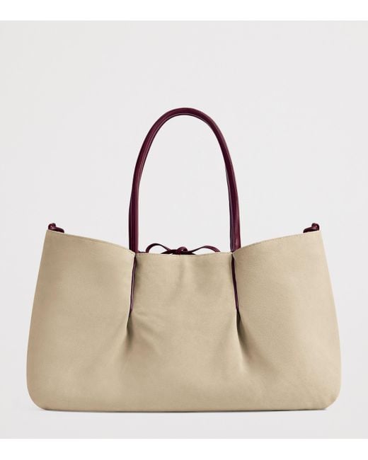Bottega Veneta Purple Leather Pinacoteca Tote Bag